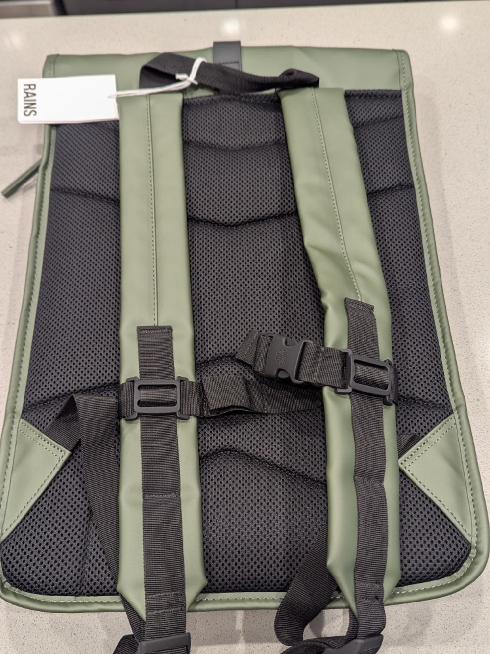 NWT Rains Rolltop Rucksack Backpack - Picture 2 of 12